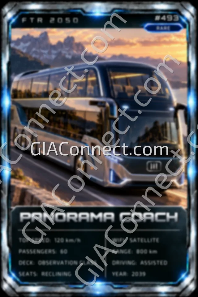 PANORAMA COACH – vehicul futurist FTR 2050, cartonaș digital de colecție