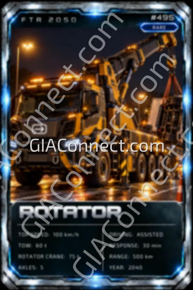 ROTATOR – vehicul futurist FTR 2050, cartonaș digital de colecție
