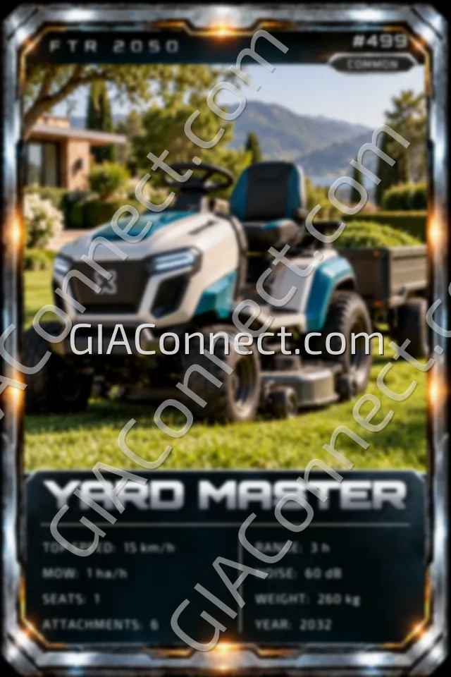 YARD MASTER – vehicul futurist FTR 2050, cartonaș digital de colecție