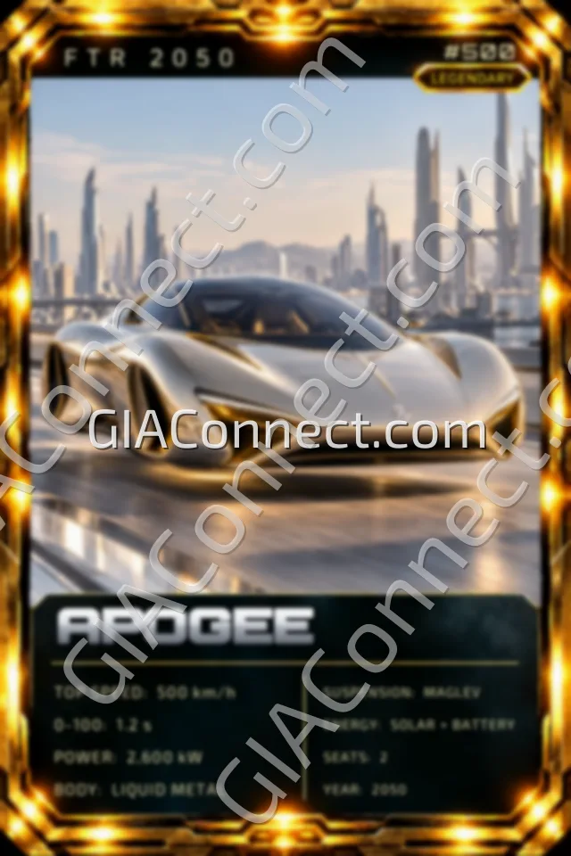 APOGEE – vehicul futurist FTR 2050, cartonaș digital de colecție